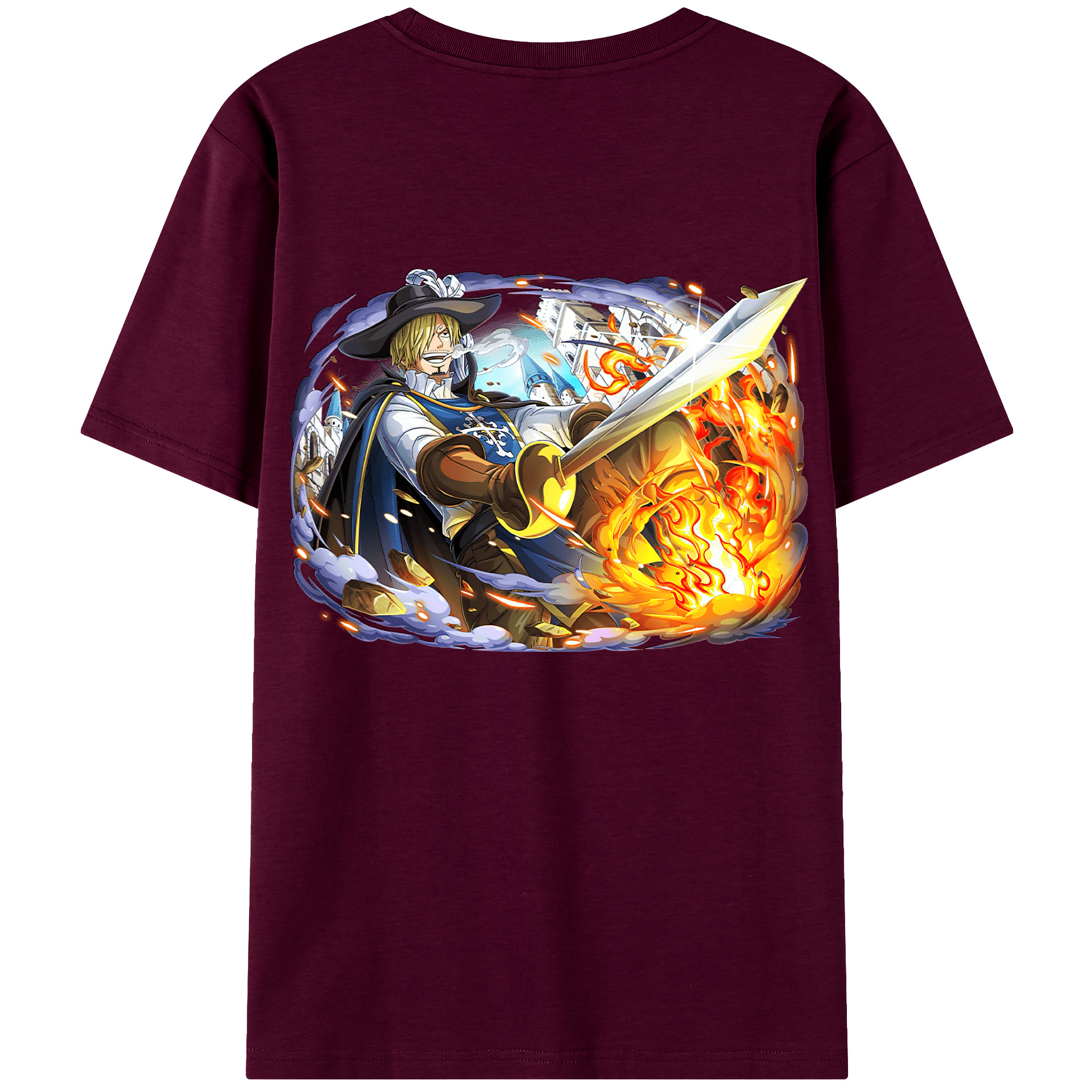 （画像用） ワンピース サンジ ONE PIECE Sanji レディース半袖Tシャツ(バックプリント)